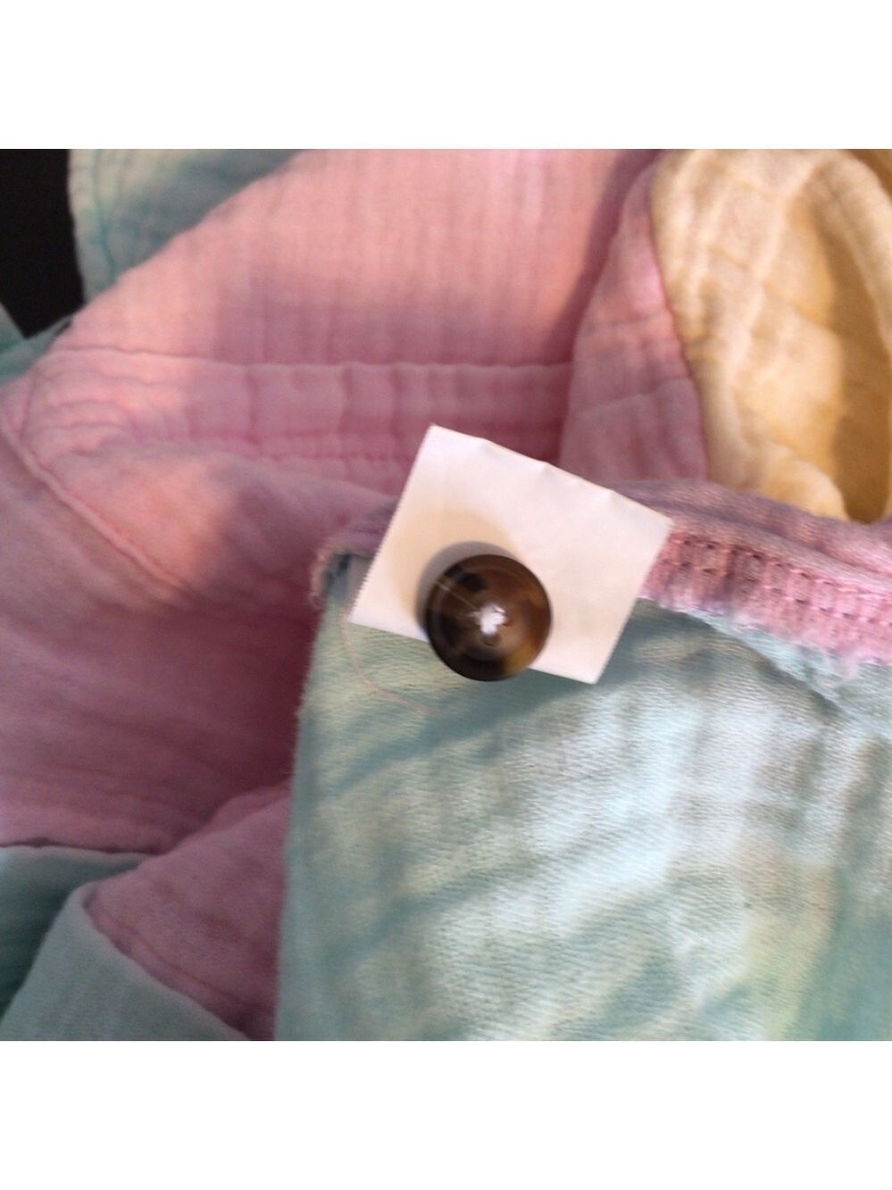 Simply Southern Color Block Gauze Button Down Pineapple Top – Medium - Picture 10 of 11